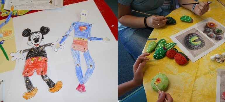 Kunst von Kindern die im Rahmen unserer Projekte erstellt wurde